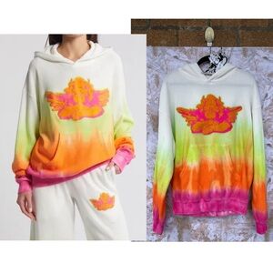 BOYS LIE Sour Patch Racer Ombré Thermal Knit Hoodie size XS/S